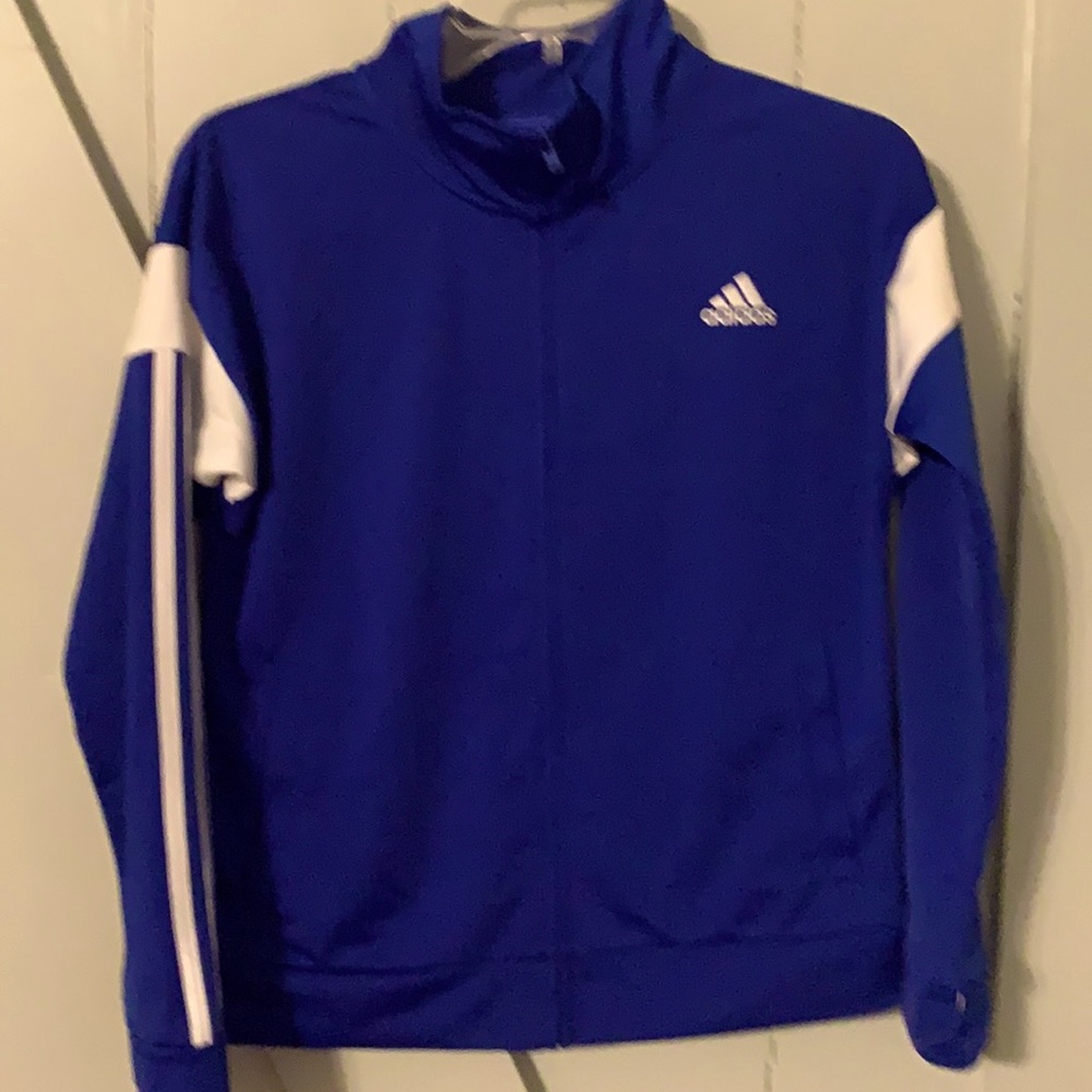 Never been worn boys Adidas zip-up pullover size 10-12